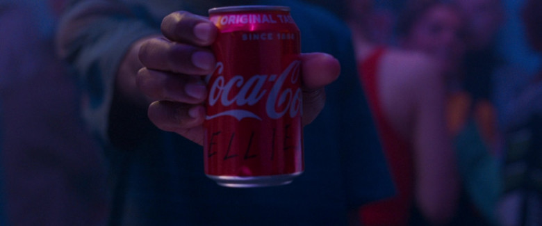 Coca-Cola Soda Can Held by Michael Ajao as John in Last Night in Soho (1)