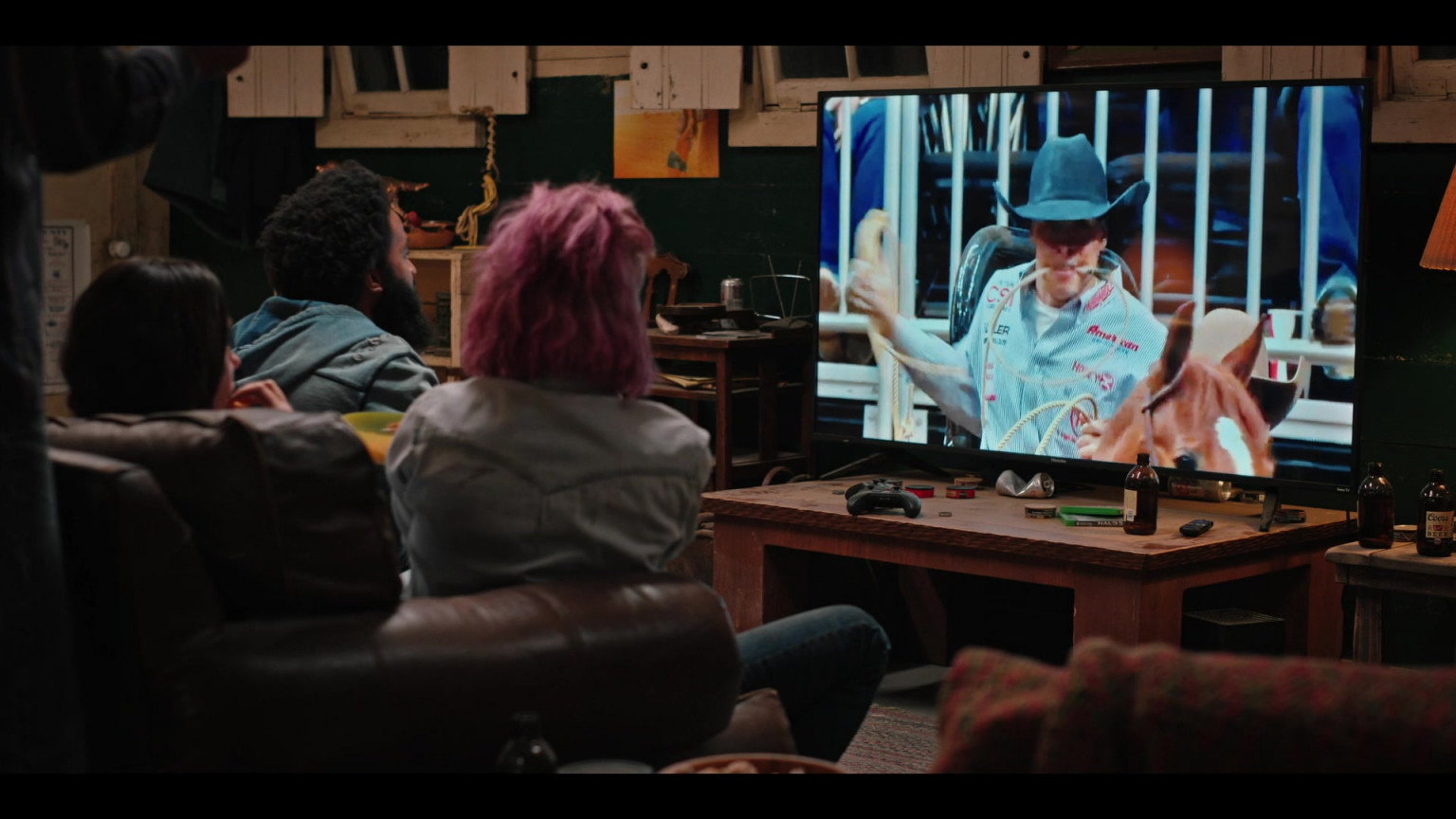 Coors Banquet Beer Bottles In Yellowstone S04E05 "Under A Blanket Of