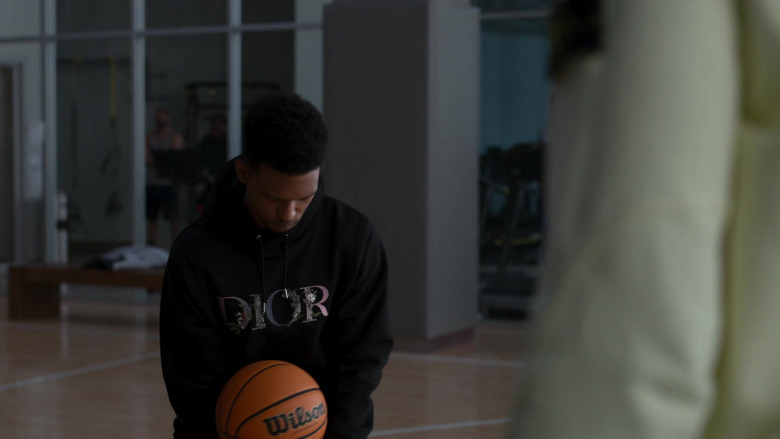 Dior Men's Hoodie and Wilson Basketball in Power Book II Ghost S02E02 Selfless Acts (2021)