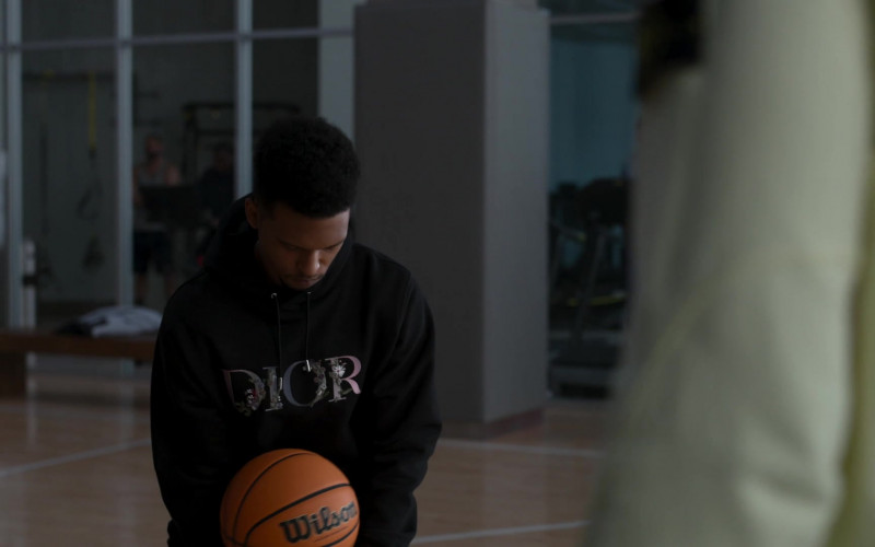 Dior Men's Hoodie and Wilson Basketball in Power Book II Ghost S02E02 Selfless Acts (2021)