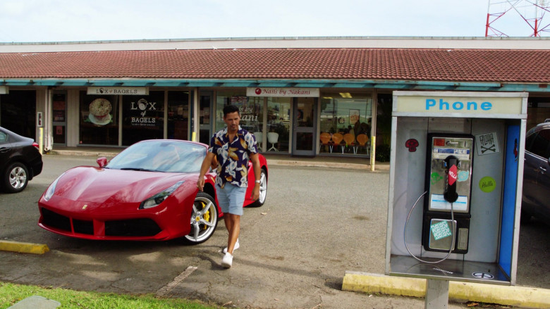 Ferrari 488 Spider Red Sports Car of Jay Hernandez as Thomas Magnum in Magnum P.I. S04E06 Devil on the Doorstep (2021)