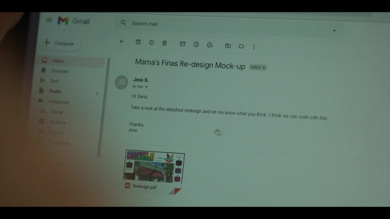 Gmail Email in Gentefied S02E05 Yessika's Day Off (2021)