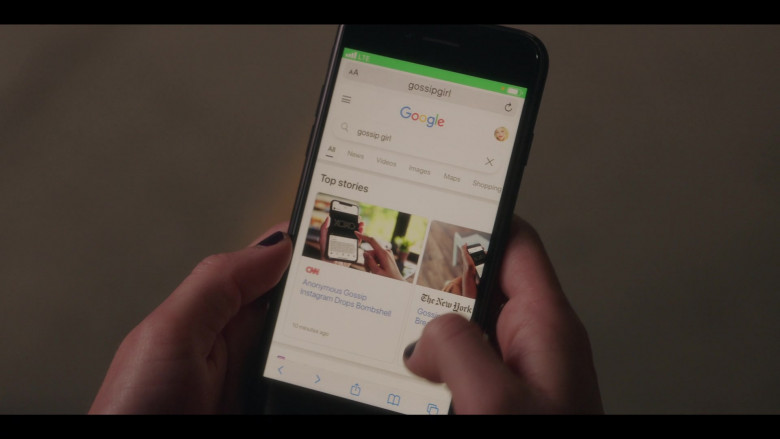 Google Website in Gossip Girl S01E08 Posts on a Scandal (2021)