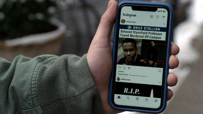 Instagram Social Network in Power Book II Ghost S02E01 Free Will Is Never Free (2021)