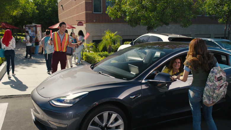 JanSport Backpack and Tesla Car in Saved by the Bell S02E01 The Last Year Dance (2021)