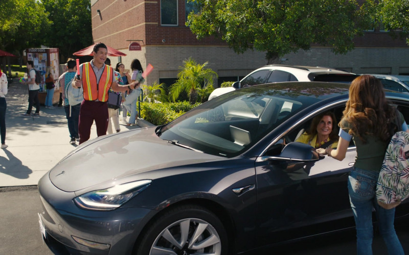 JanSport Backpack and Tesla Car in Saved by the Bell S02E01 The Last Year Dance (2021)