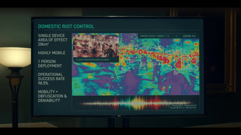 LG TV in The Lost Symbol S01E08 Cascade (2021)