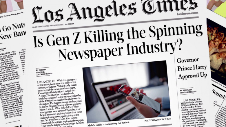 Los Angeles Times Newspaper in Saved by the Bell S02E08 The Gift (2)