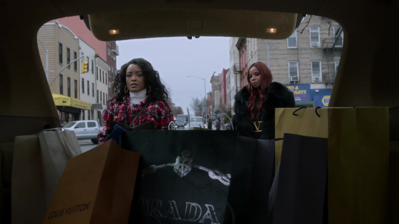 Louis Vuitton and Prada Shopping Bags in Power Book II Ghost S02E01 Free Will Is Never Free (2021)