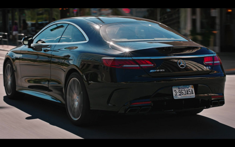 Mercedes-Benz AMG S 63 4MATIC Coupe Black Car Driven by Ke lly Reilly as Beth Dutton in Yellowstone S04E05 Under a Blanket of Red (2021)