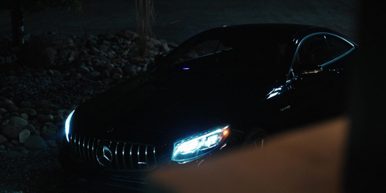 Mercedes-Benz AMG S63 Coupe Black Car Driven by Kelly Reilly as Beth Dutton in Yellowstone S04E04 Winning or Learning (1)