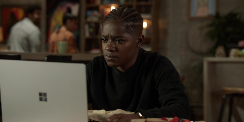 Microsoft Surface Laptop Computer Used by Bre-Z as Tamia ‘Coop’ Cooper in All American S04E03 All I Need (2)