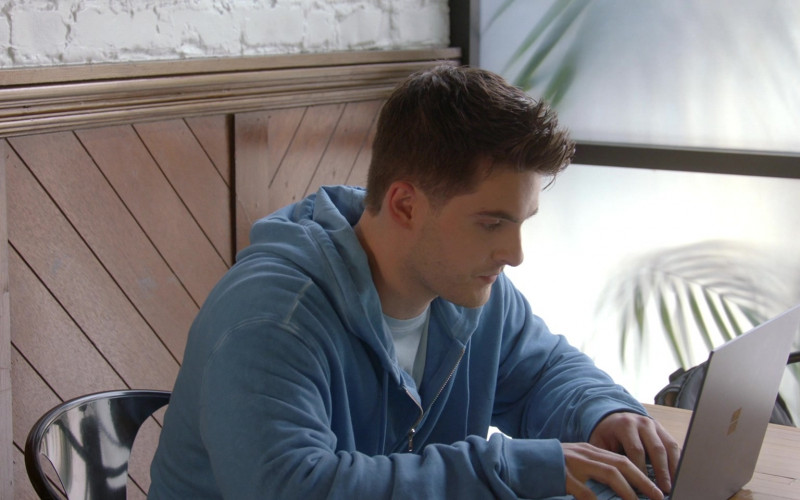 Microsoft Surface Notebook Computer of Cody Christian as Asher Adams in All American S04E03 All I Need (1)