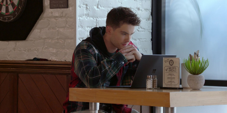 Microsoft Surface Notebook Computer of Cody Christian as Asher Adams in All American S04E03 All I Need (2)