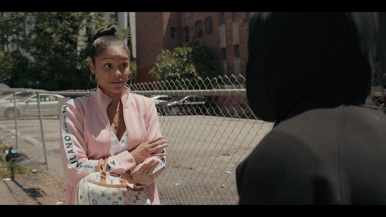 Milano Di Rouge Women's Pink Tracksuit and Louis Vuitton Handbag in True Story S01E07 Chapter 7 …Like Cain Did Abel (2)