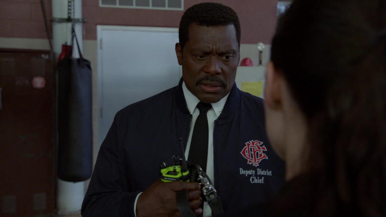 Motorola Radio of Eamonn Walker as Battalion Chief Wallace Boden in Chicago Fire S10E08 What Happened at Whiskey Point (2021)