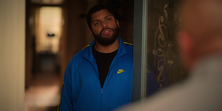 Nike Blue Jacket of O’Shea Jackson Jr. as Isaac ‘Ike’ Edwards in Swagger S01E06 All on the Line (2021)