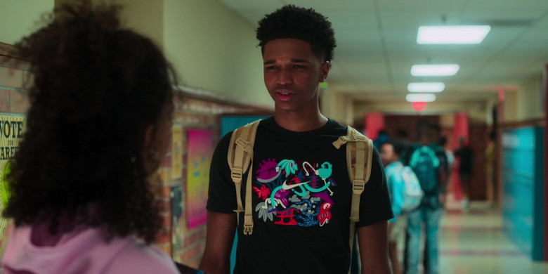Nike x Keenue Tokyo T-Shirt of Isaiah R. Hill as Jace in Swagger S01E04 We Good (2021)