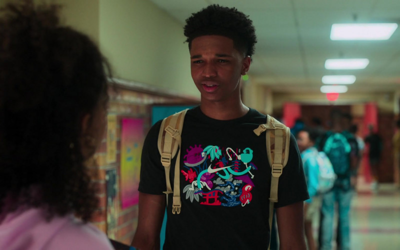 Nike x Keenue Tokyo T-Shirt of Isaiah R. Hill as Jace in Swagger S01E04 We Good (2021)