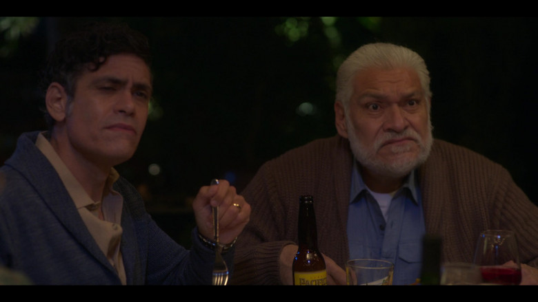 Pacifico Beer Enjoyed by Joaquín Cosio as Casimiro ‘Pop’ Morales in Gentefied S02E08 No Human Is Illegal (2021)