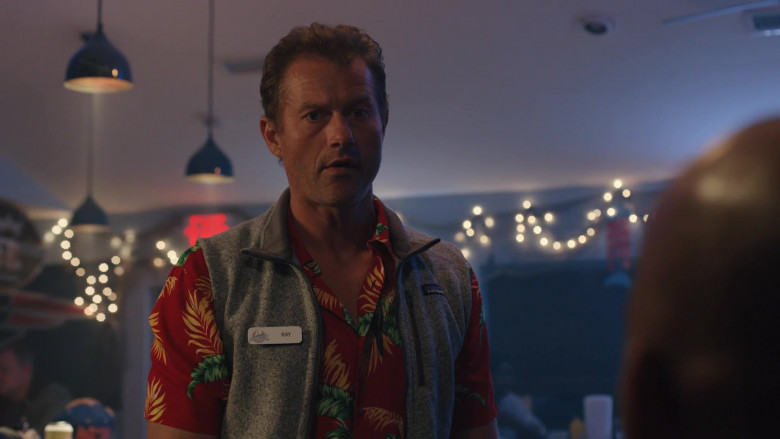 Patagonia Vest of Actor James Badge Dale as Ray Abruzzo in Hightown S02E03 Fresh as a Daisy (2021)