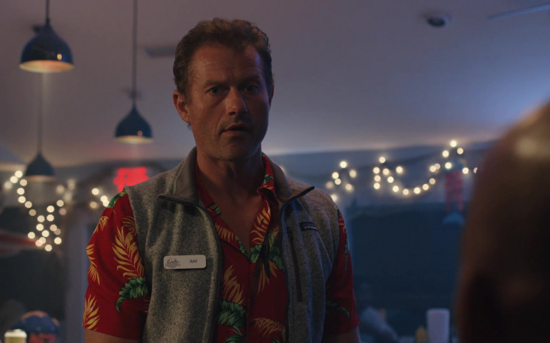 Patagonia Vest of Actor James Badge Dale as Ray Abruzzo in Hightown S02E03 Fresh as a Daisy (2021)