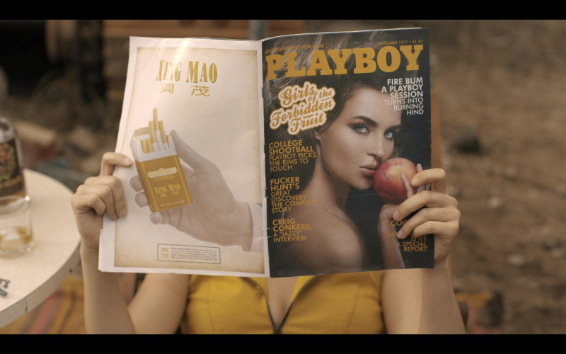 Playboy Magazine Held by Daniella Pineda as Faye Valentine in Cowboy Bebop S01E07 (1)