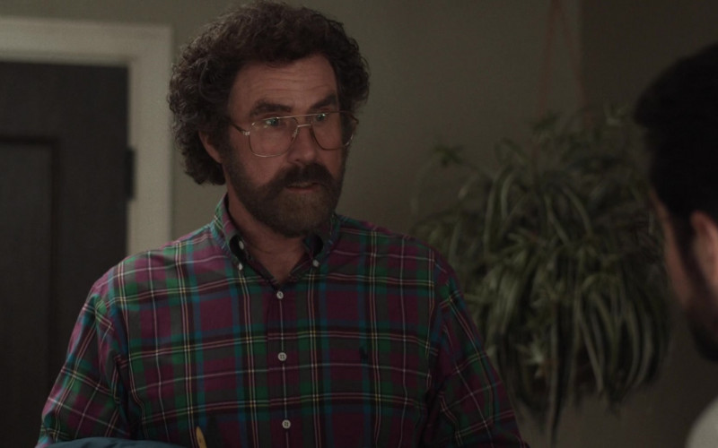 Ralph Lauren Plaid Shirt of Will Ferrell as Marty Markowitz in The Shrink Next Door S01E04 The Foundation (2021)