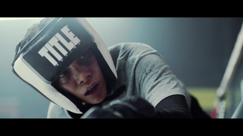 Title Boxing Headgear of Halle Berry as Jackie Justice in Bruised (2020)