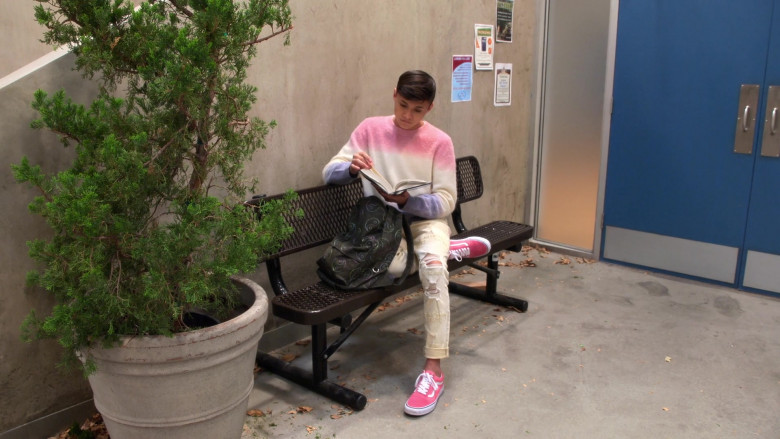 Vans Pink Sneakers of Adrian Matthew Escalona as Miles Mendelson in Head of the Class S01E07 The Escalante Minute (2021)