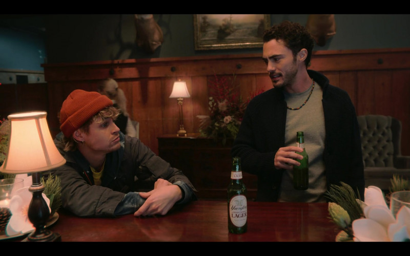 Yuengling Beer Enjoyed by Actors in Love Hard (2021)