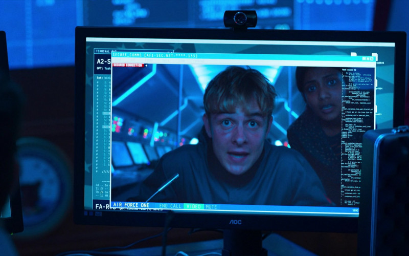 AOC Computer Monitors in Alex Rider S02E08 "Strike" (2021)