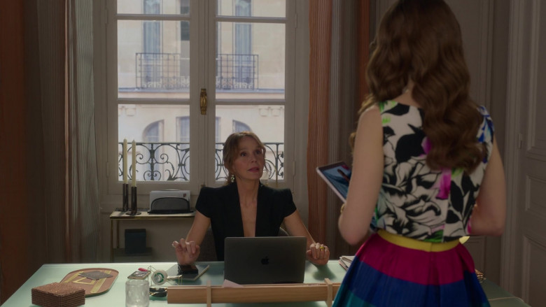 Apple MacBook Laptop Computer Used by Philippine Leroy-Beaulieu as Sylvie Grateau in Emily in Paris S02E06 Boiling Point (1)