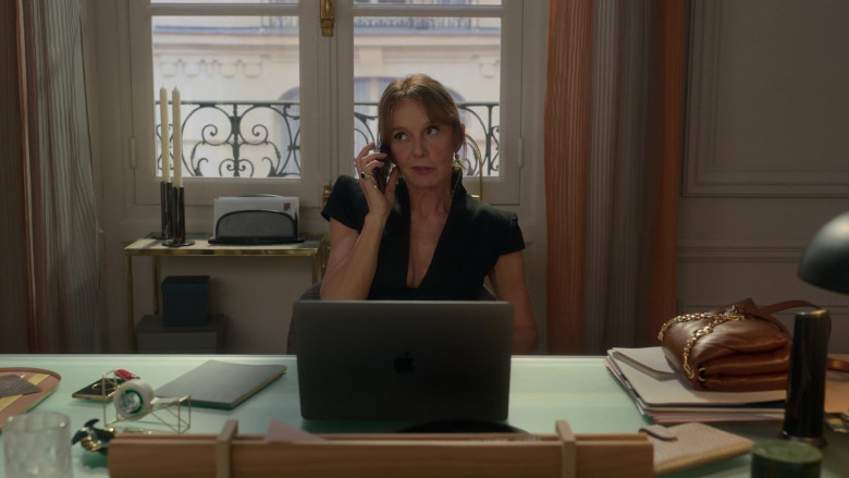 Apple MacBook Laptop Computer Used by Philippine Leroy-Beaulieu as Sylvie Grateau in Emily in Paris S02E06 Boiling Point (2)