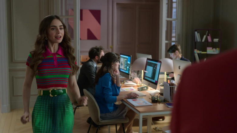 Apple iMac All-In-One Computers Used by Actors in Emily in Paris S02E01 Voulez-Vous Coucher Avec Moi (2021)