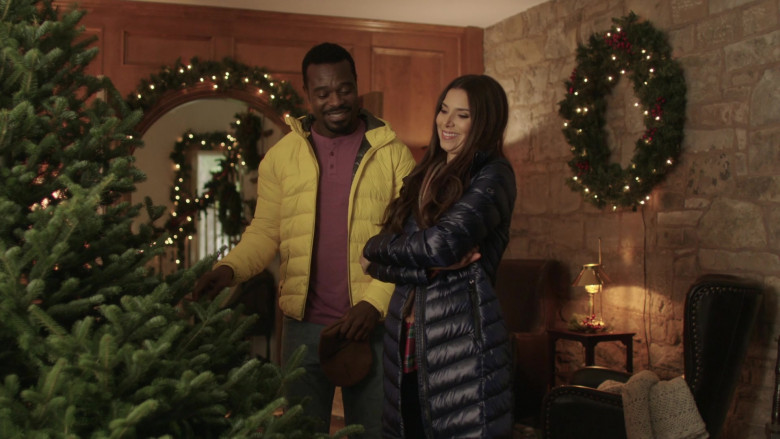 Calvin Klein Down Coat of Roselyn Sanchez as Camila in An Ice Wine Christmas (1)