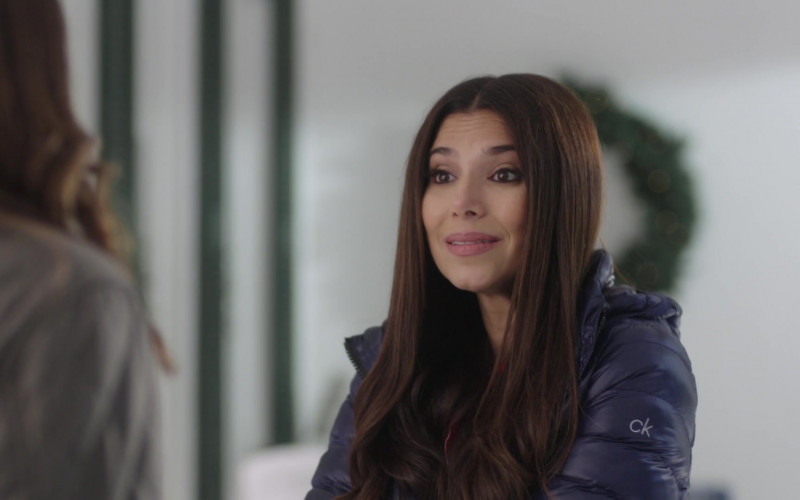 Calvin Klein Down Coat of Roselyn Sanchez as Camila in An Ice Wine Christmas (2)