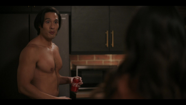 Coca-Cola Soda Can Held by Desmond Chiam as Nick Zhao in With Love S01E05 Día De Los Muertos (2021)
