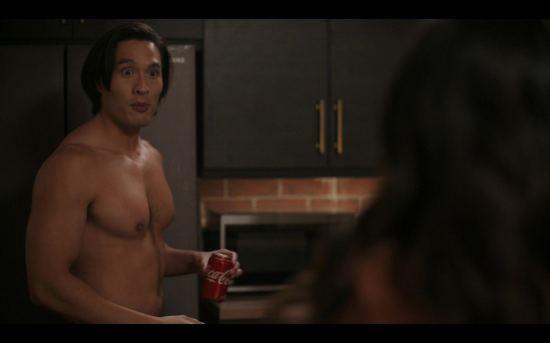 Coca-Cola Soda Can Held by Desmond Chiam as Nick Zhao in With Love S01E05 Día De Los Muertos (2021)