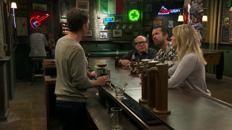 Coors Light Neon Signs in It's Always Sunny in Philadelphia S15E03 The Gang Buys a Roller Rink (2021)