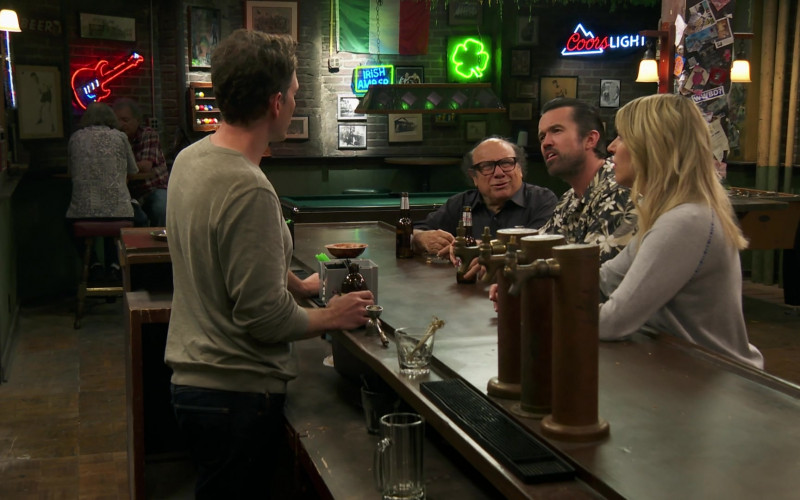 Coors Light Neon Signs in It’s Always Sunny in Philadelphia S15E03 The Gang Buys a Roller Rink (2021)