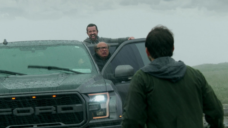Ford F-150 Raptor Pickup Truck in It's Always Sunny in Philadelphia S15E08 The Gang Carries a Corpse Up a Mountain (2)