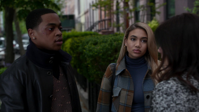 Gucci Men's Sweater Worn by Michael Rainey Jr. as Tariq St. Patrick in Power Book II Ghost S02E05 Coming Home to Roost (2021)