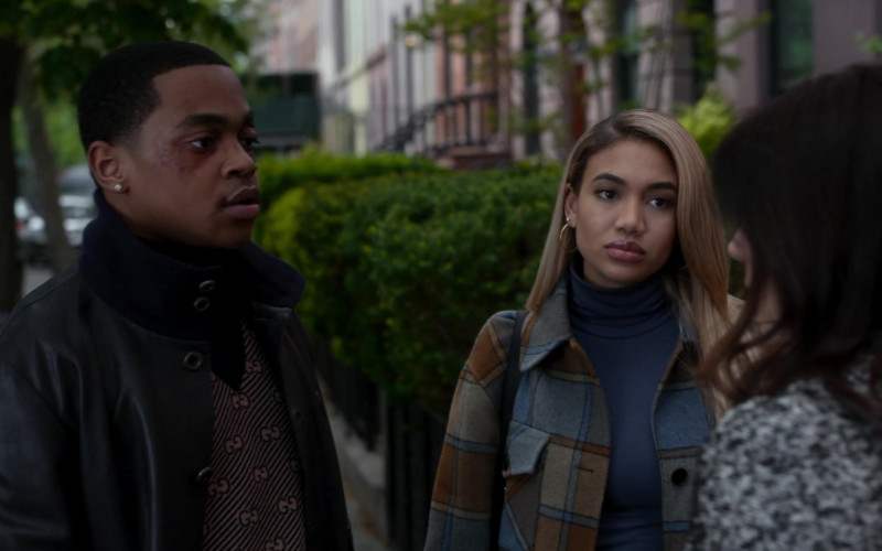 Gucci Men's Sweater Worn by Michael Rainey Jr. as Tariq St. Patrick in Power Book II Ghost S02E05 Coming Home to Roost (2021)