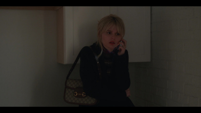 Gucci Shoulder Bag of Emily Alyn Lind as Audrey Hope in Gossip Girl S01E12 Gossip Gone, Girl (2021)