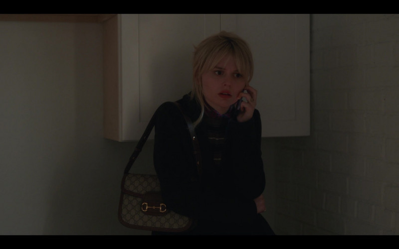 Gucci Shoulder Bag of Emily Alyn Lind as Audrey Hope in Gossip Girl S01E12 Gossip Gone, Girl (2021)
