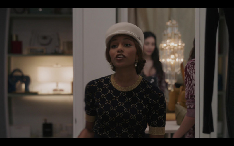 Gucci Women's Top Worn by Savannah Lee Smith as Monet de Haan in Gossip Girl S01E12 Gossip Gone, Girl (2021)