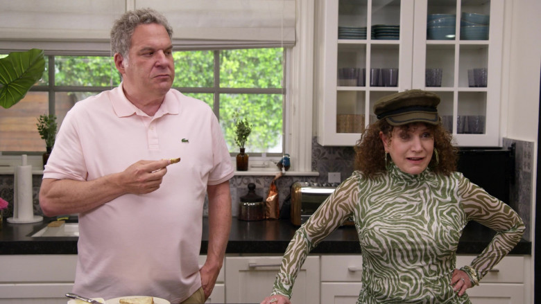 Lacoste Pink Polo Shirt of Jeff Garlin as Jeff Greene in Curb Your Enthusiasm S11E07 Irma Kostroski (2021)