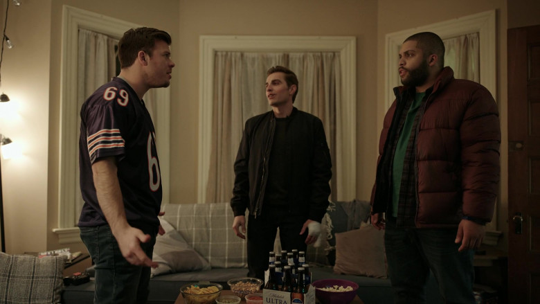 Michelob Beer Packs of Dave Franco as Ed Poole, O'Shea Jackson Jr. as Coop and Jimmy Tatro as Hal in The Now Season 1 Episode 10 (1)