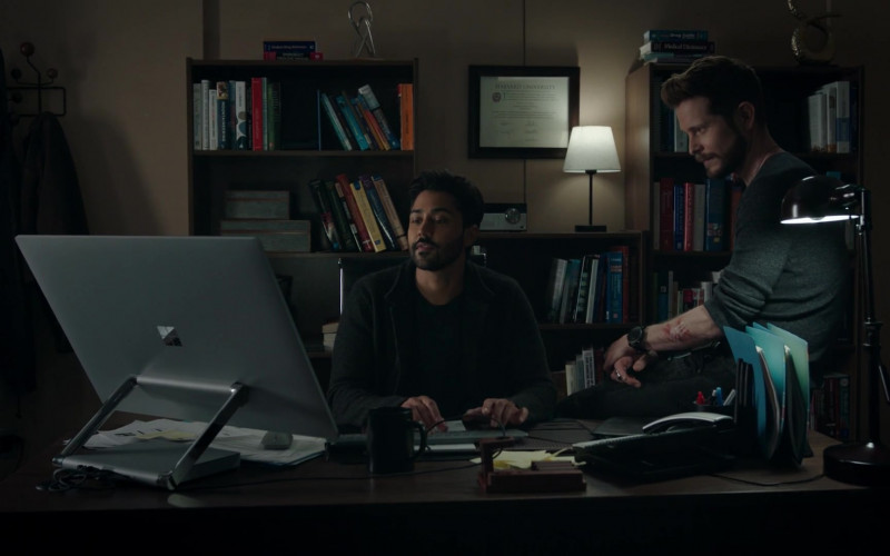 Microsoft Surface Studio All-In-One Desktop Computer Used by Manish Dayal as Devon Pravesh and Matt Czuchry as Conrad Hawkins in The Resident S05E10 Unknown Origin (2021)